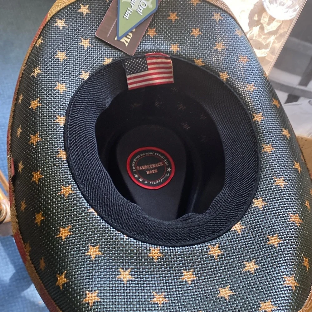 Patriotic Star and Stripe Cowboy Hat